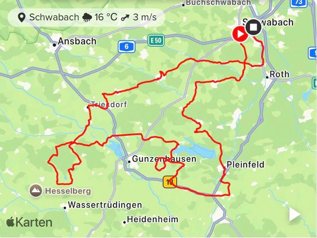 Unsere Route
